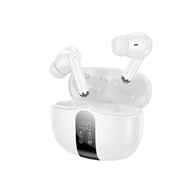 Borofone In-ear Bluetooth Handsfree Ακουστικά με Θήκη Φόρτισης Άσπρα FQ3