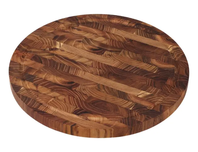 Ξύλινη επιφάνεια κοπής και σερβιρίσματος Excellent Houseware από Ξύλο Teak με διαστάσεις 28x28x2cm 210001330 3