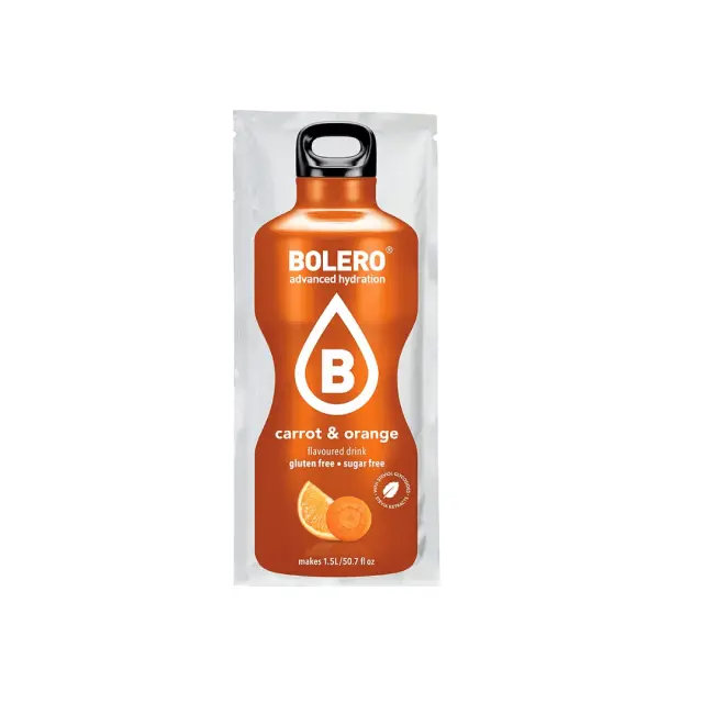 Bolero Orange & Carrot Flavoured Drink Mix Powder 9gr
