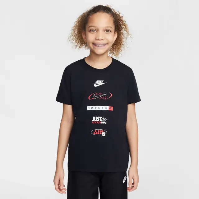 Nike Logo Tee ΠΑΙΔΙΚΗ ΜΠΛΟΥΖΑ (HM5662-010) - Μαύρο - M 10-12 ετών