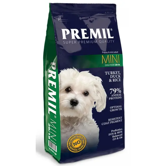 Premil Adult Mini Turkey & Duck Ξηρά Τροφή Σκύλου με Γαλοπούλα & Πάπια 2.5kg