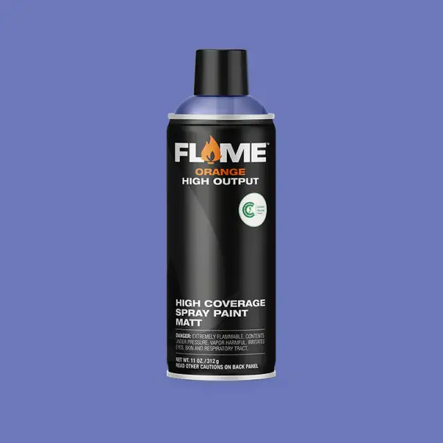 Flame Orange Spray Paint 400ml FO-424 Cosmos Blue Light