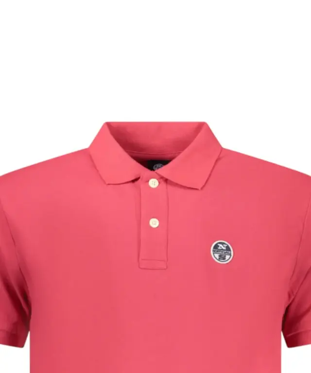 North Sails - Ανδρικό T-shirt Κοντομάνικο Polo 995000-000-0229 Ροζ 3