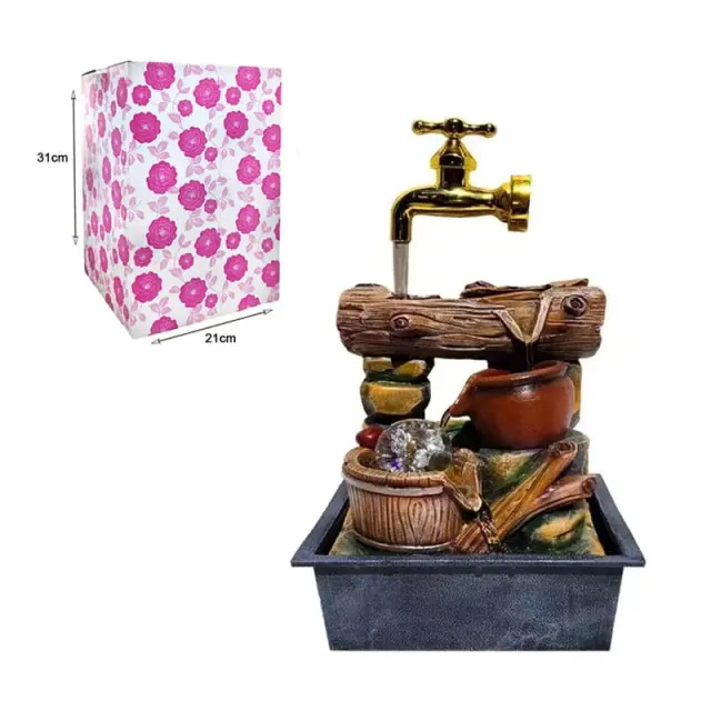 Διακοσμητικό Συντριβάνι Feng Shui - Resin craft bonsai running water ornament 0161040 3