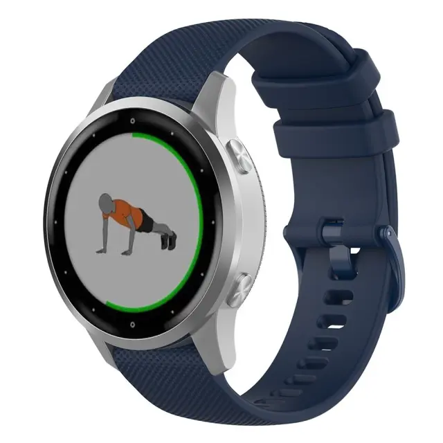 Texture Λουράκι για Smartwatch 18mm-Dark Blue OEM