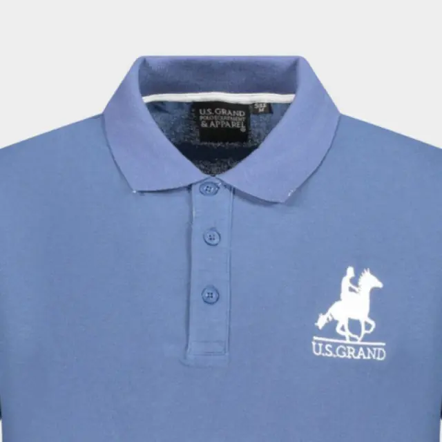 T-shirt U.S.Grand Polo AU02662_BL2JEANS Μπλε - 2XL 3