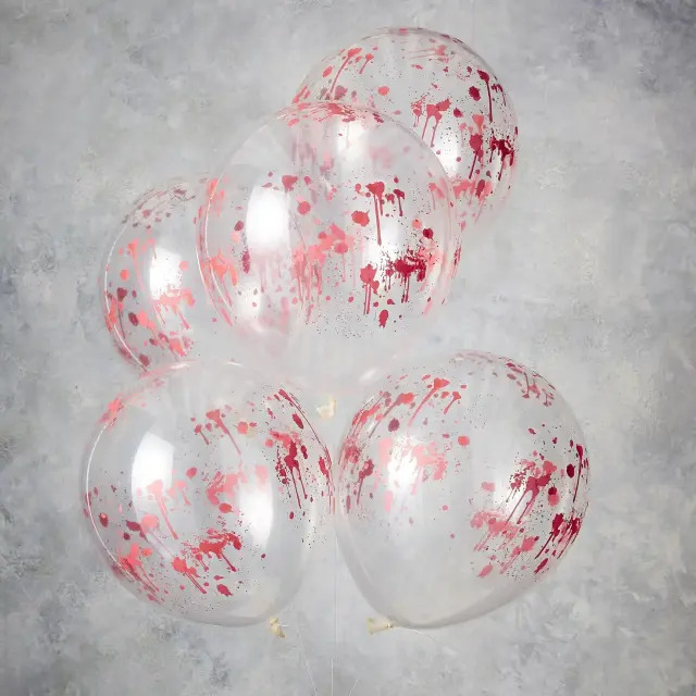 Μπαλόνια Λατεξ 12 Blood Print Halloween Party Balloons / 5 τμχ
