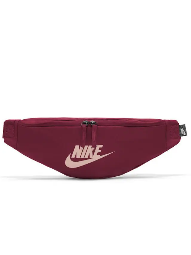 Nike Heritage Swoosh Ανδρικό Τσαντάκι Μέσης Μπορντό DB0490-638 - MISC