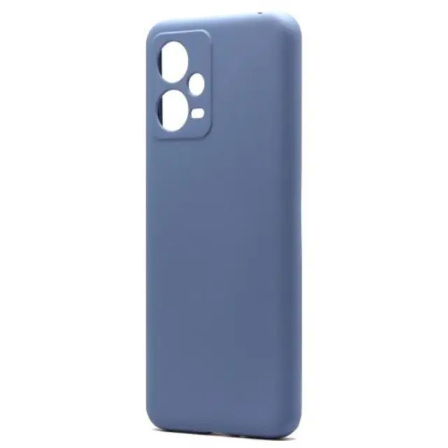 Θήκη Liquid Silicon inos Xiaomi Poco X5 5G/ Redmi Note 12 5G L-Cover Γκρι-Μπλε N62622