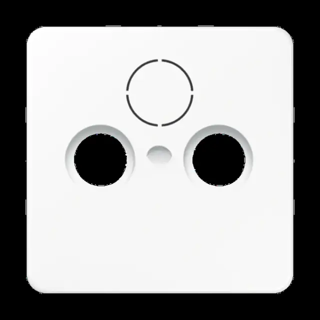Center plate for TV-FM-SAT sockets CD561SATWW
