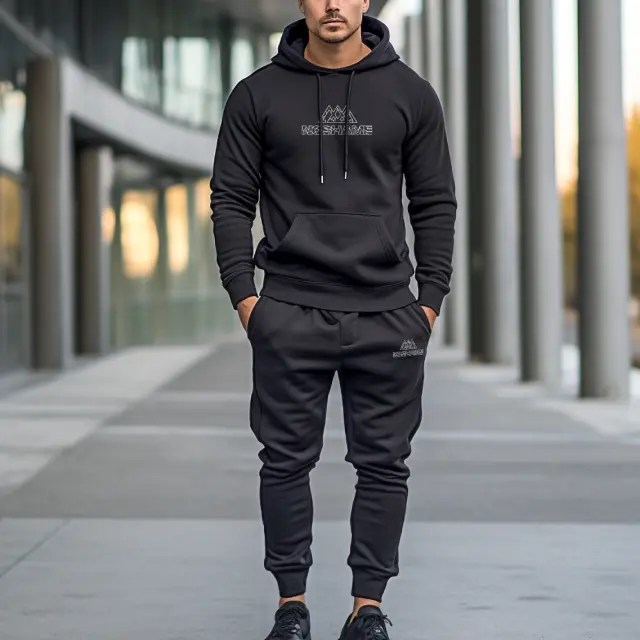 Noshame® Σετ Φόρμα & Φούτερ Μαύρο - 322348 - XXL