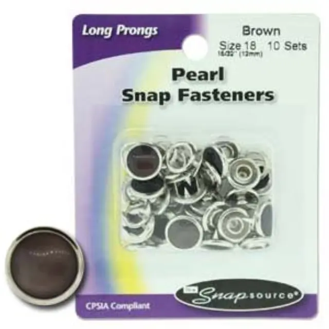 Τρουκς Pearl Brown Size18 (12mm) - 10σετ