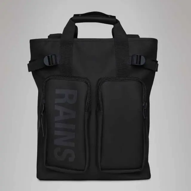 Αδιάβροχο Σακίδιο Πλάτης Rains Texel Tote 14240-01 Μαύρο - ONESIZE