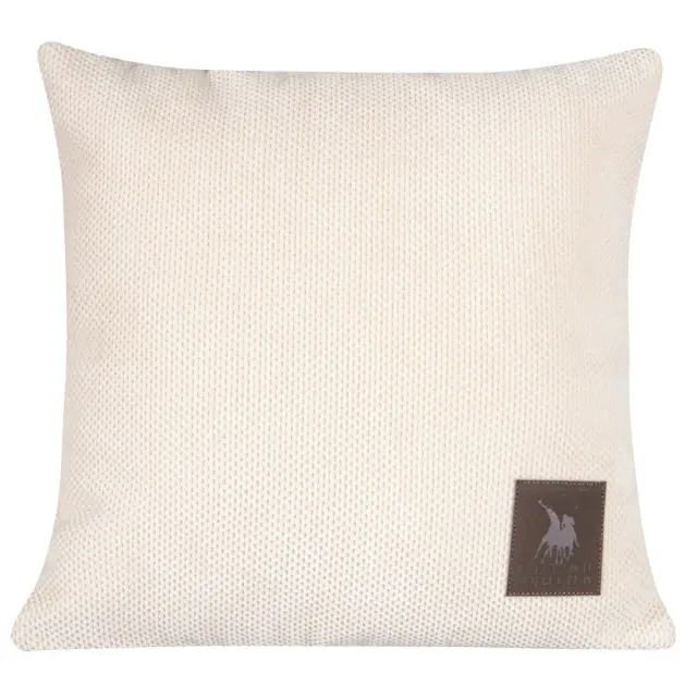 Διακοσμητικό Μαξιλάρι 42Χ42 Premium Greenwich Polo Club 3922 Ivory 100% Microchenille