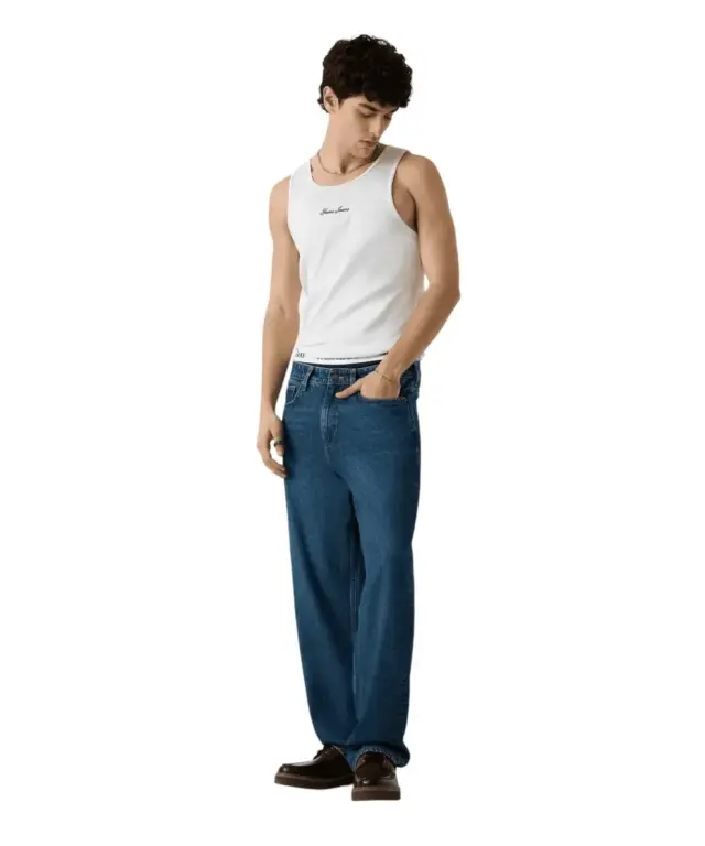 Guess - Ανδρικό Παντελόνι Τζιν G18 Relaxed Fit M5YAB3D6368-IJWM Μπλε - W30 L32 3