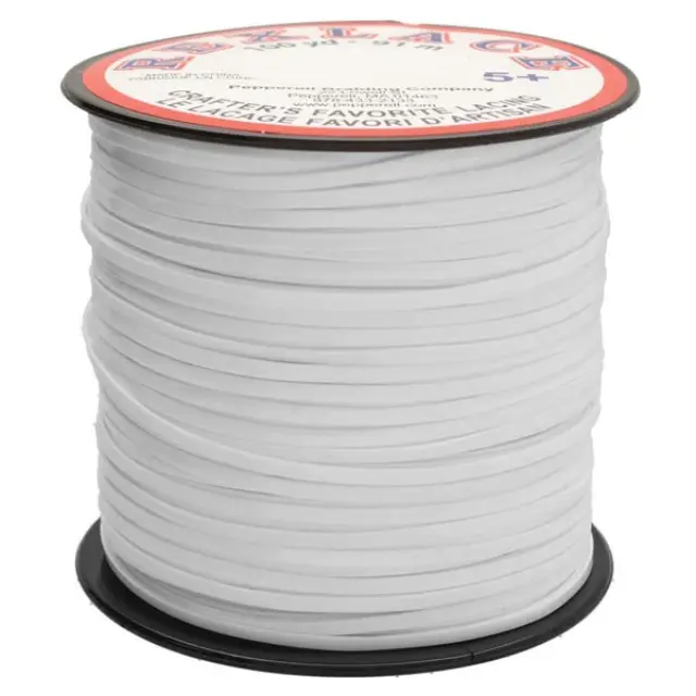 Κορδόνι Νάυλον Pepperell Rexlace Britelace 2.35x0.76mm - White - 91m