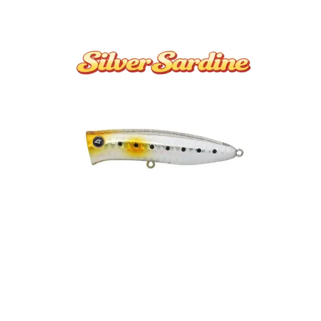 Harp Popper 70 – Τεχνητό δόλωμα επιφανείας - Silver Sardine