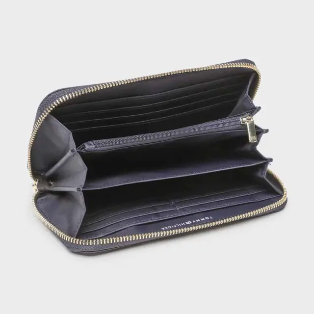 Tommy Hilfiger - Γυναικείο Πορτοφόλι Large Textured Monogram AW0AW14630-DW6 Μπλε Σκούρο 3