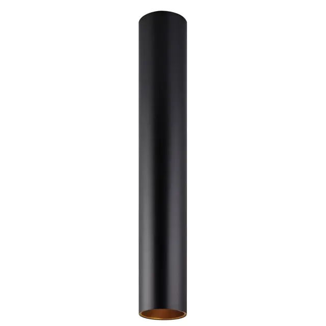 Rein Φωτιστικό οροφής κύλινδρος GU10/PAR16 L50cm μαύρο-χρυσό Μαύρο/Χρυσό
