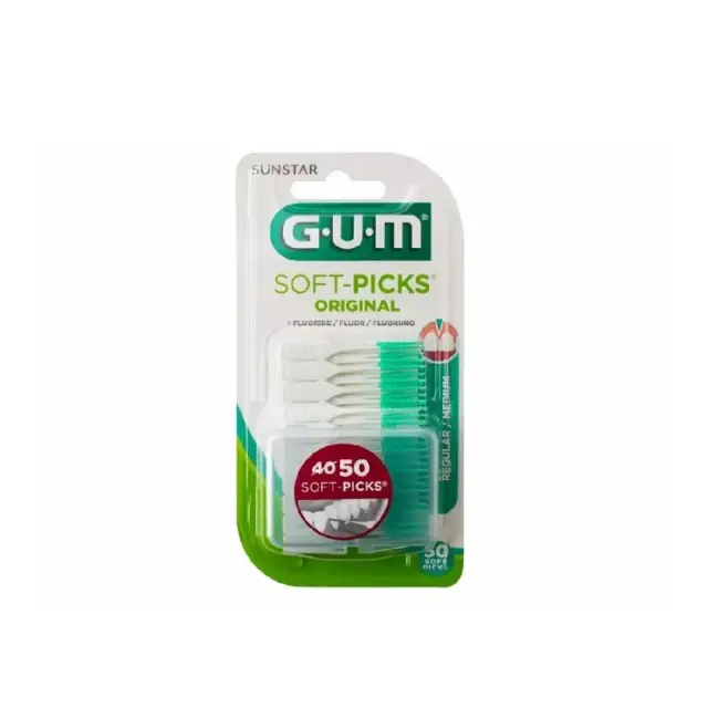 Gum 632 Soft Picks Original Regular/medium Μεσοδόντια Βουρτσάκια 50 Τεμάχια