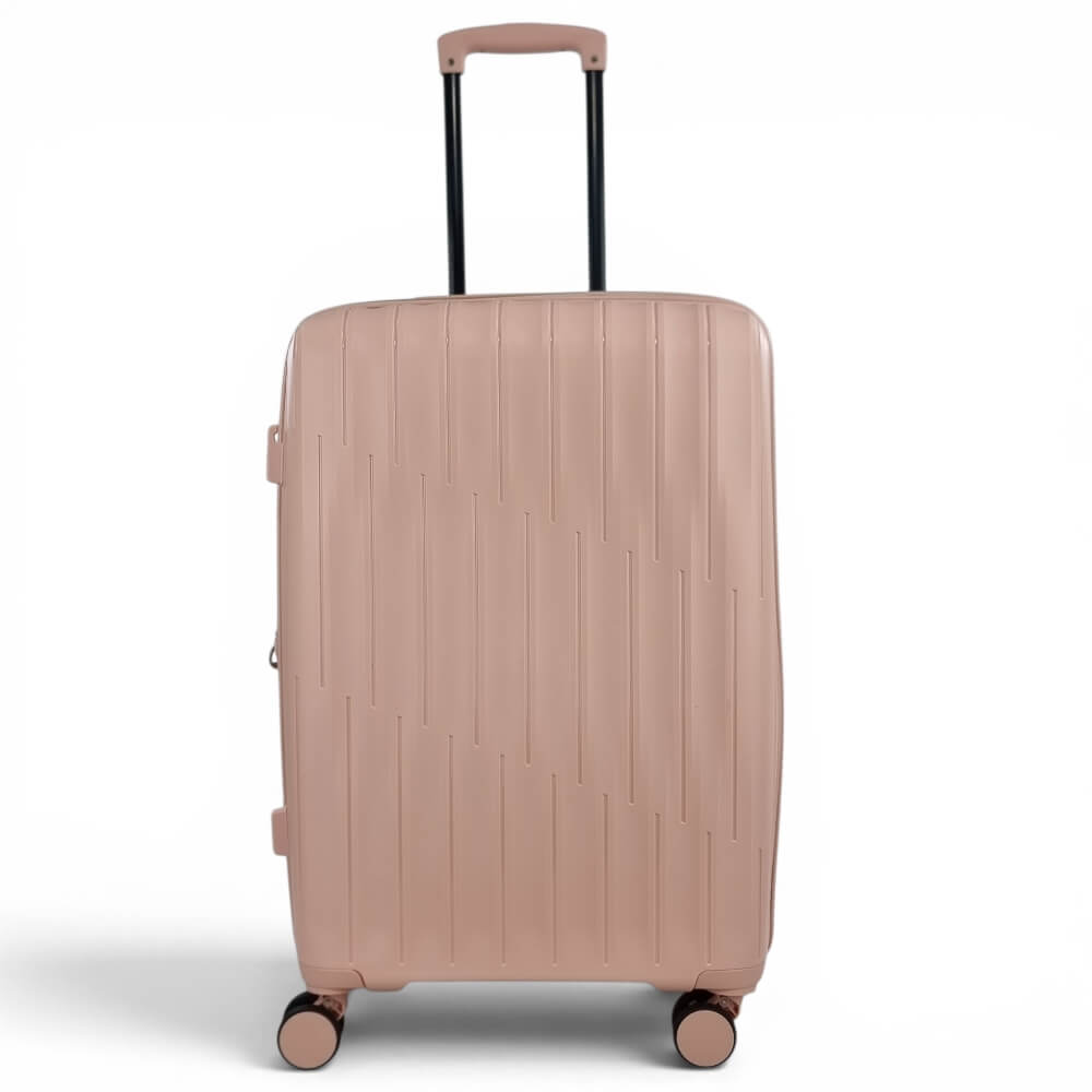 Σετ 2 βαλίτσες Playfulbags PP2022 (μεσαία & cabin) από πολυπροπυλένιο με επέκταση +5cm, 4 διπλές ρόδες και κλειδαριά ασφαλείας. - Γαλάζιο