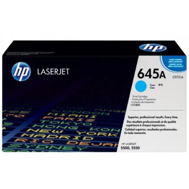 HP 645A Γνήσιο Toner Laser Εκτυπωτή Κυανό 12000 Σελίδων C9731A