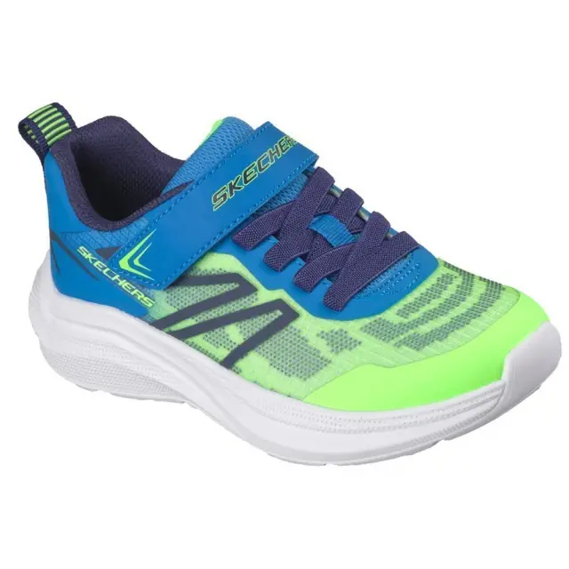 Skechers Lightweight Microspec Velocity (PS) (404125L-LMBL) - Μπλέ-Λαχανί 3