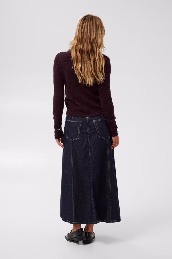 Kaffe KAcashie Wool and Cashmere-Blend Ζακέτα Μπορντό Μπορντό - XXL 3