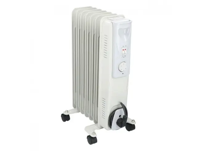 Καλοριφέρ Λαδιού Alpina Oil Radiator με ισχύ 1500W και 3 επίπεδα θέρμανσης - White