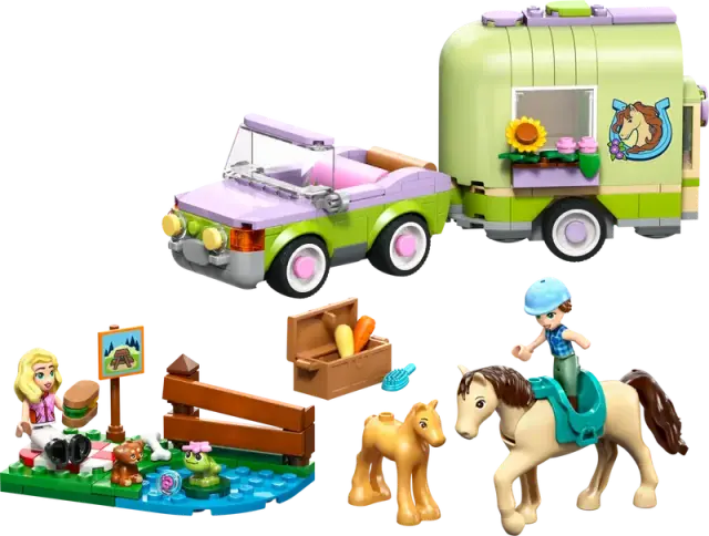 LEGO® Friends Horse & Baby Foal Trailer για 7+ Ετών 279τμχ - 42695