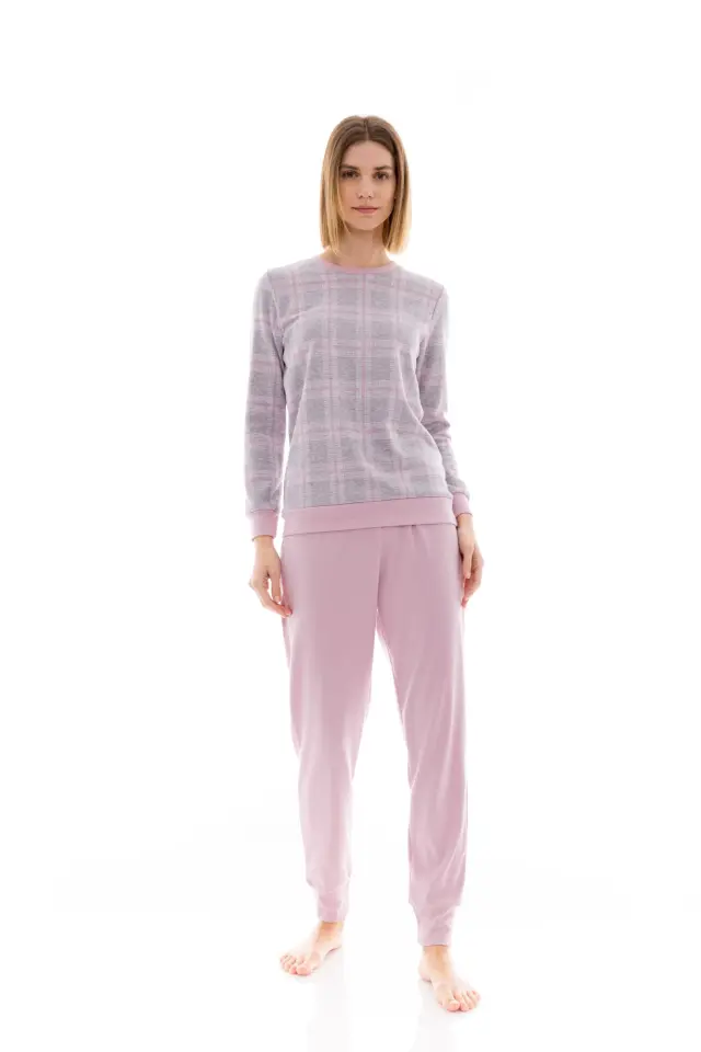 W1492 - Type - PYJAMA JACQUARD PINK PLAID
