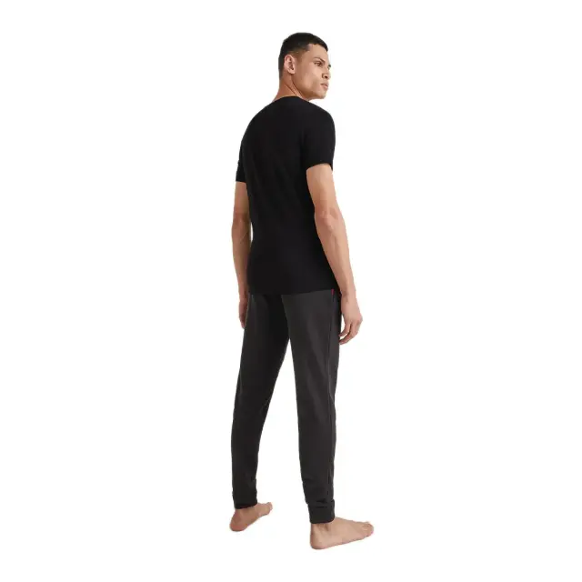 Tommy Hilfiger Ανδρικό Φανελάκι Κοντό Μανίκι Premium Essential Stretch - Τριπλό Πακέτο, Χρώμα Μαύρο-Μαύρο-Μαύρο - M 3