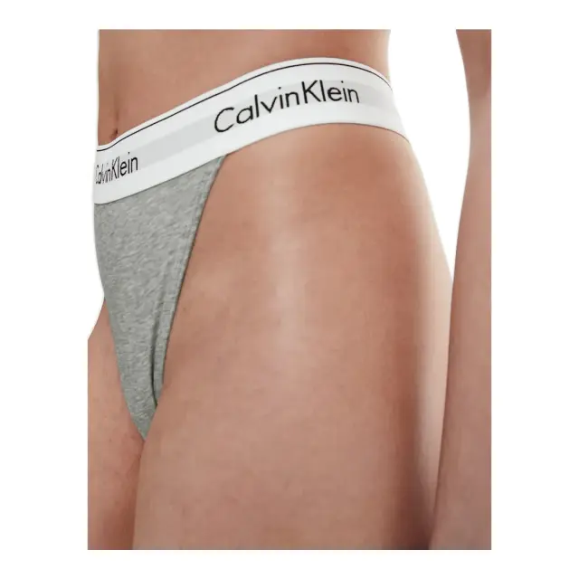 Calvin Klein Γυναικείο String Modern Cotton Thong, Χρώμα Grey Heather 3
