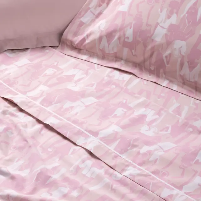 Σετ Σεντόνια 170x260 Μονά Kid Das Home 4987 Pink Χωρίς Λάστιχο70% Βαμβάκι-30% Πολυέστερ 2