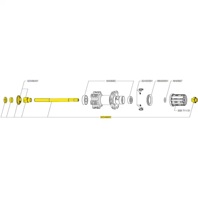 ΑΞΟΝΑΣ ΟΠΙΣΘΙΟΣ MAVIC MTB DISC ΓΙΑ ΜΠΛΟΚΑΖ