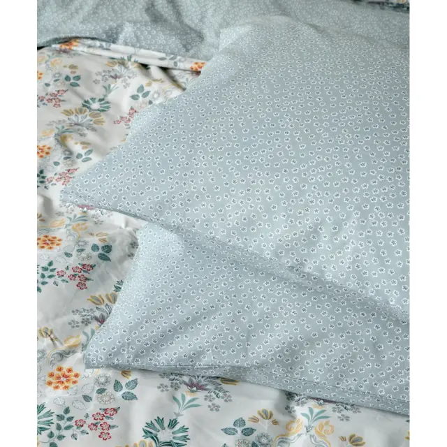 Σετ Μαξιλαροθήκες 2 Τεμαχίων Kentia Marita A Light Blue-Sage Green-Yellow Red-White 50X70 2