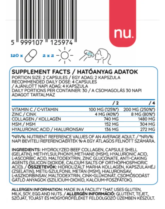 Nutriversum MSM+C Hyaluron Collagen - WOMEN 2