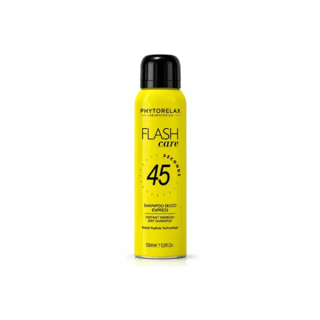 Phytorelax Laboratories Flash Care Instant Dry Shampoo Spray 45'', Ξηρό Σαμπουάν Άμεσης Φρεσκάδας με Πεπτίδια σε Σπρέυ 150 ml