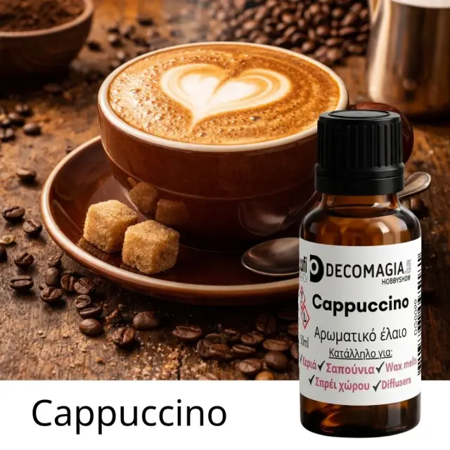 Άρωμα για κερί και σαπούνι 50ml, Cappuccino