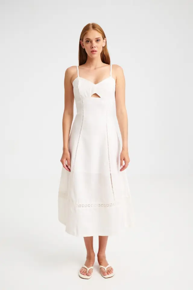 Midi Φόρεμα με Καρδιά Λαιμόκοψη VENTRI DRESS 2