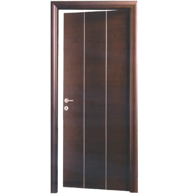 Θωρακισμένη Πόρτα Wenge με inox ΚΠ 105 2