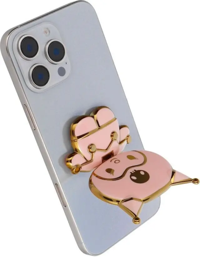 Phone Stand Doll Stick-on Pink Oem 2