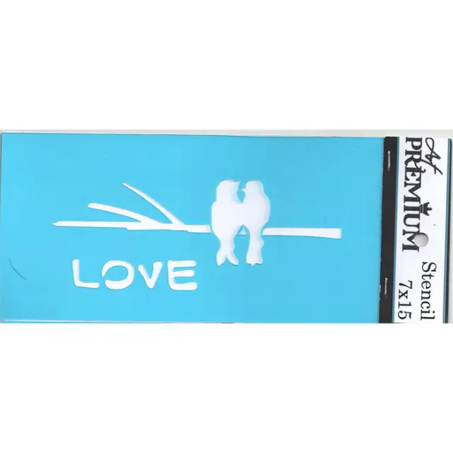 Στένσιλ Art Premium - 7x15cm - Love Birds