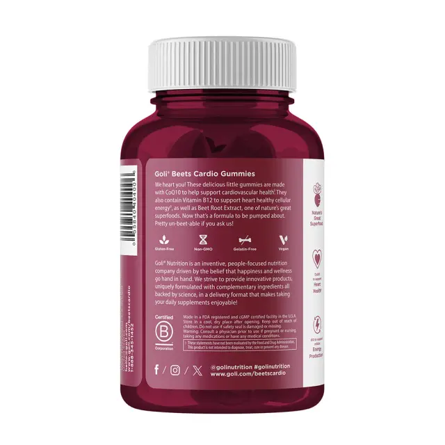 Goli Beets Cardio Gummies 3