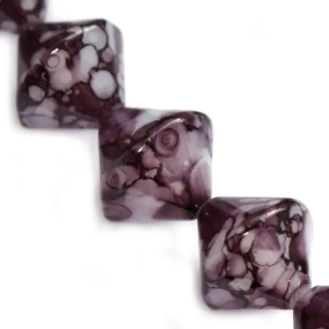 Χάντρα Επικαλυμένη Bicone Amethystine 12mm ~72τεμ