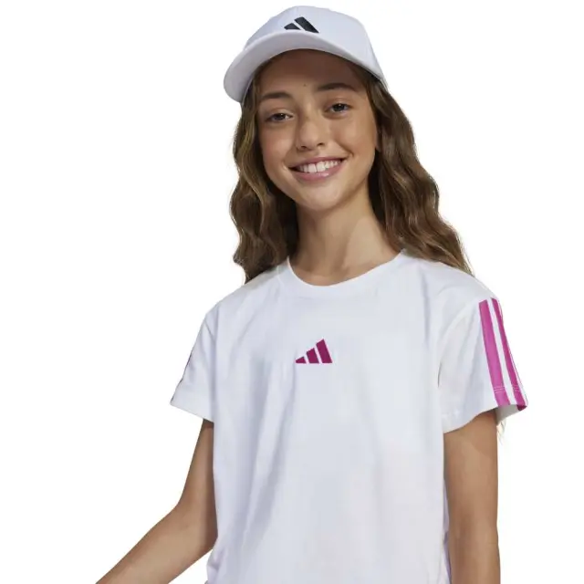 adidas Essentials 3-Stripes ΠΑΙΔΙΚΗ ΜΠΛΟΥΖΑ (JN6494-White) - Λευκό - 13-14 ετών 3