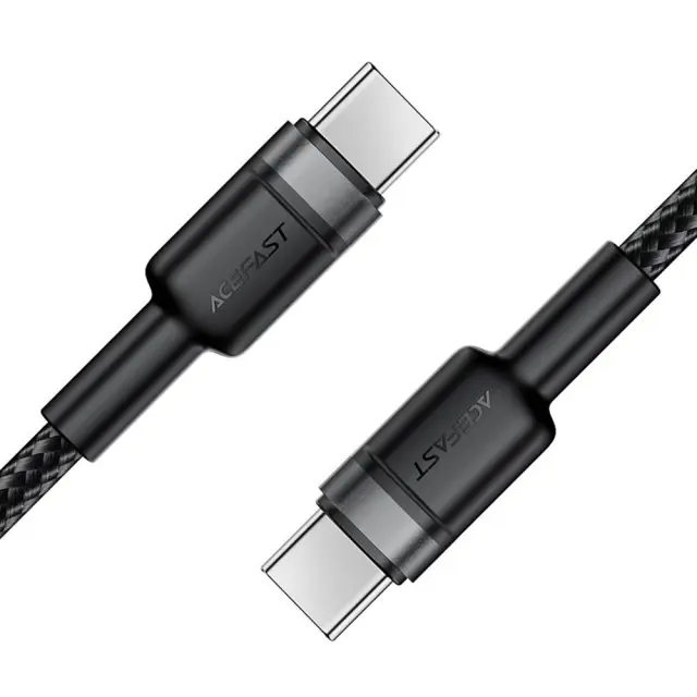 Καλώδιο Σύνδεσης Acefast C22-03 USB-C σε USB-C USB2.0 3A 60W Braided Μαύρο 1.2m 2