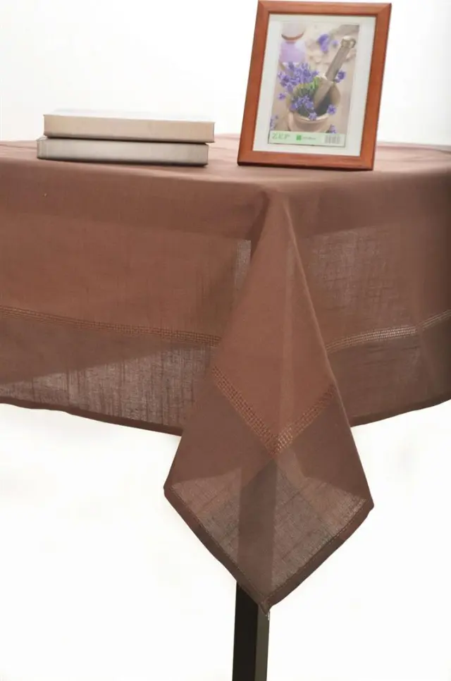 τραπεζομάντηλα nx031 (160cm x 300cm) σκούρο καφέ - -