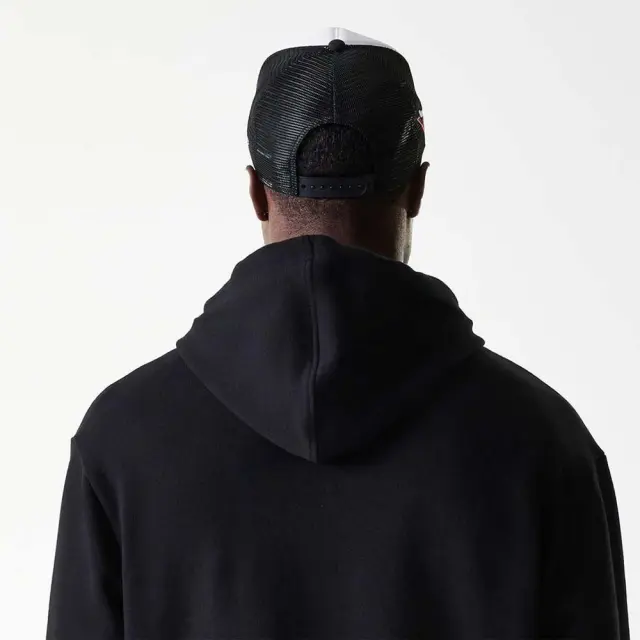 New Era Men's NBA Arch Chicago Bulls Graphic Oversize Hoodie Μαύρο 60684505 (New Era) 2