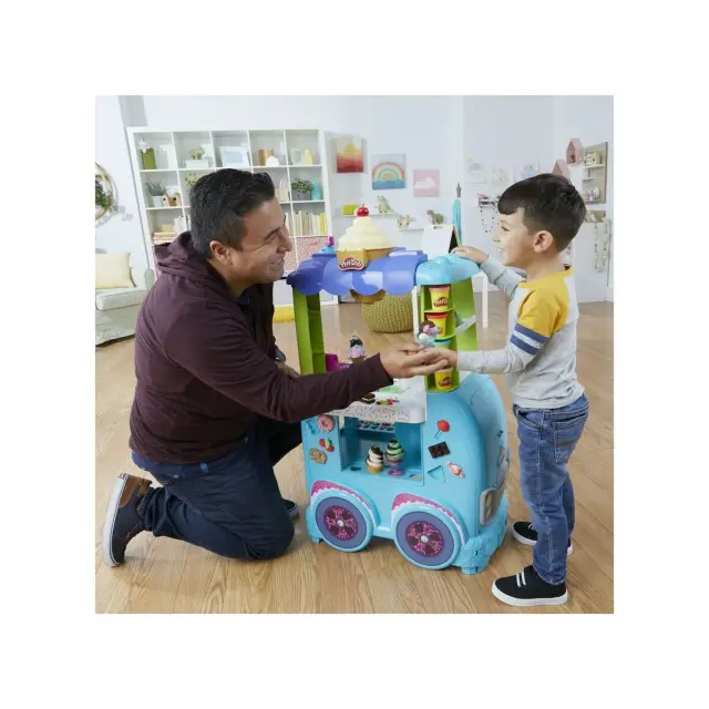 Hasbro Play-Doh Kitchen Creations Ultimate Ice Cream Truck Όχημα Παγωτού F1039 2